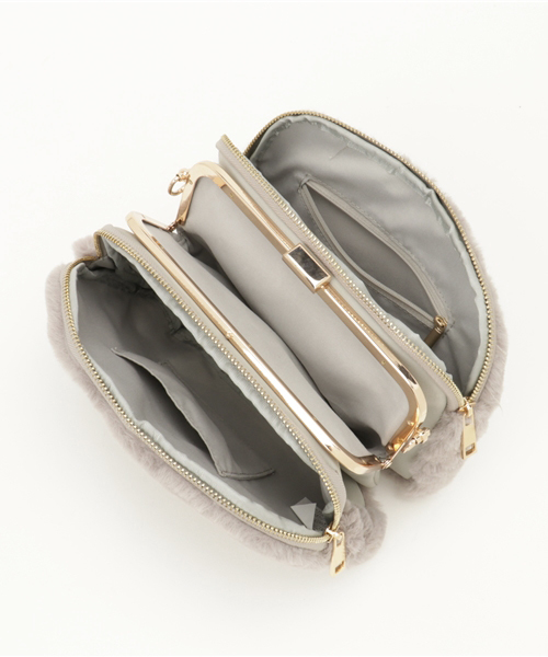 Me%（ミィパーセント）の「２WAYファーショルダー 733341（ショルダーバッグ・レディース・グレー系その他/ブラウン系その他/ブラック・FREE/ONE SIZE）」の8枚目の写真