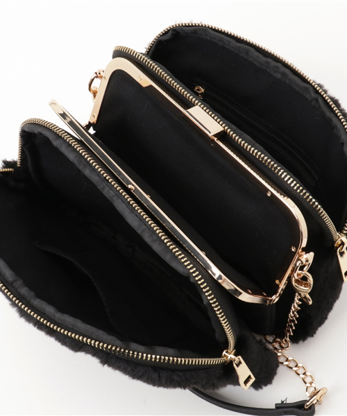 Me%（ミィパーセント）の「２WAYファーショルダー 733341（ショルダーバッグ・レディース・グレー系その他/ブラウン系その他/ブラック・FREE/ONE SIZE）」の13枚目の写真