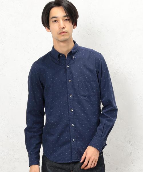 green label relaxing(グリーンレーベルリラクシング)の「BC VIYELLA/DOT BD シャツ◆(シャツ/ブラウス・メンズ・ホワイト/ネイビー/グレー・MEDIUM/LARGE/SMALL/X-LARGE)」の1枚目の写真