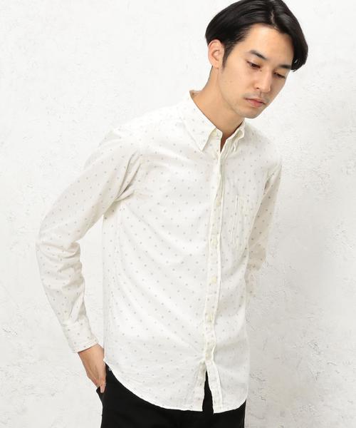 green label relaxing(グリーンレーベルリラクシング)の「BC VIYELLA/DOT BD シャツ◆(シャツ/ブラウス・メンズ・ホワイト/ネイビー/グレー・MEDIUM/LARGE/SMALL/X-LARGE)」の2枚目の写真
