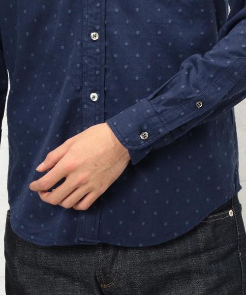 green label relaxing(グリーンレーベルリラクシング)の「BC VIYELLA/DOT BD シャツ◆(シャツ/ブラウス・メンズ・ホワイト/ネイビー/グレー・MEDIUM/LARGE/SMALL/X-LARGE)」の9枚目の写真