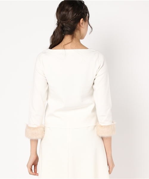 PROPORTION BODY DRESSING（プロポーションボディドレッシング）の「ファードッキングニット（ニット/セーター・レディース・ホワイト系その他/ピンク/グレー/ピンク系その他・3/2）」の7枚目の写真