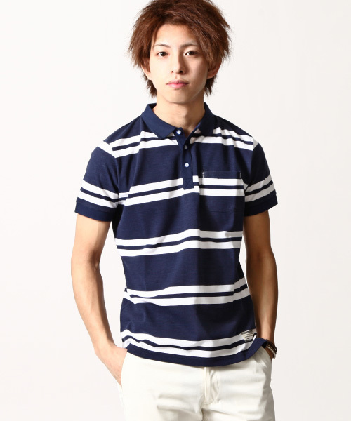 ZIP FIVE（ジップファイブ）の「【ZIP FIVE】プリントポロシャツ（ポロシャツ・メンズ・T/H/O/Q/G/I/P/R/S/K/L/B/J/N/C/D/E/F/A/M/V/U・X-LARGE/LARGE/SMALL/MEDIUM/X-SMALL）」の3枚目の写真