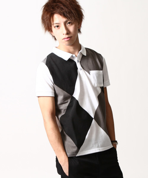 ZIP FIVE（ジップファイブ）の「【ZIP FIVE】プリントポロシャツ（ポロシャツ・メンズ・T/H/O/Q/G/I/P/R/S/K/L/B/J/N/C/D/E/F/A/M/V/U・X-LARGE/LARGE/SMALL/MEDIUM/X-SMALL）」の7枚目の写真