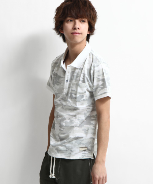 ZIP FIVE（ジップファイブ）の「【ZIP FIVE】プリントポロシャツ（ポロシャツ・メンズ・T/H/O/Q/G/I/P/R/S/K/L/B/J/N/C/D/E/F/A/M/V/U・X-LARGE/LARGE/SMALL/MEDIUM/X-SMALL）」の13枚目の写真