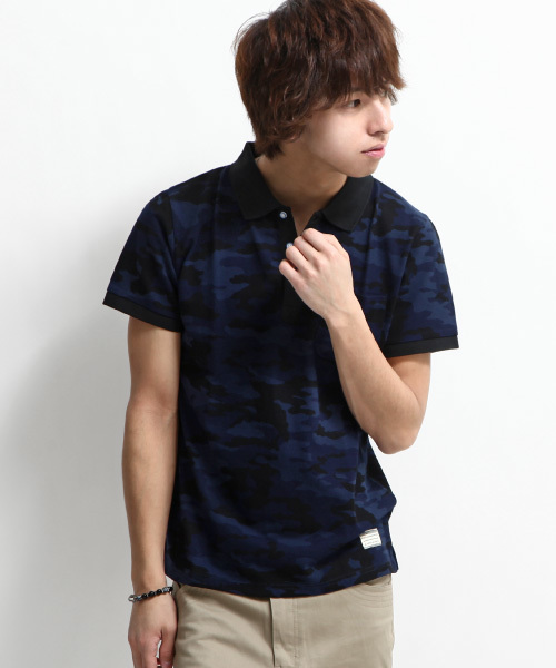 ZIP FIVE（ジップファイブ）の「【ZIP FIVE】プリントポロシャツ（ポロシャツ・メンズ・T/H/O/Q/G/I/P/R/S/K/L/B/J/N/C/D/E/F/A/M/V/U・X-LARGE/LARGE/SMALL/MEDIUM/X-SMALL）」の14枚目の写真