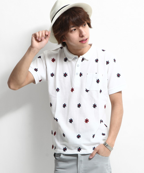 ZIP FIVE（ジップファイブ）の「【ZIP FIVE】プリントポロシャツ（ポロシャツ・メンズ・T/H/O/Q/G/I/P/R/S/K/L/B/J/N/C/D/E/F/A/M/V/U・X-LARGE/LARGE/SMALL/MEDIUM/X-SMALL）」の19枚目の写真