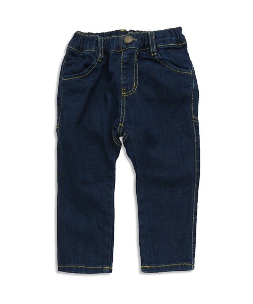 Seraph(セラフ)の「テーパードデニムパンツ(10分丈)(デニムパンツ・キッズ・サックスブルー/ネイビー/アイボリー・120/100/130/110/90/95/80/140)」の3枚目の写真