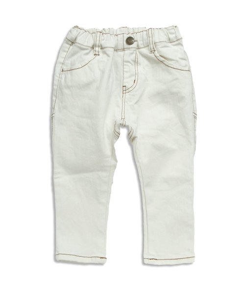 Seraph(セラフ)の「テーパードデニムパンツ(10分丈)(デニムパンツ・キッズ・サックスブルー/ネイビー/アイボリー・120/100/130/110/90/95/80/140)」の8枚目の写真