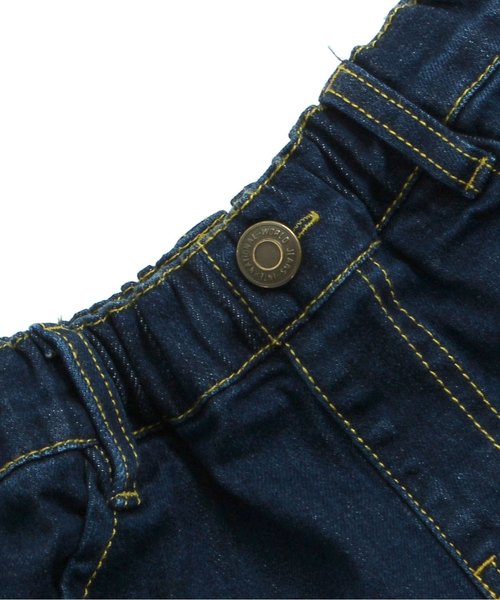 Seraph(セラフ)の「テーパードデニムパンツ(10分丈)(デニムパンツ・キッズ・サックスブルー/ネイビー/アイボリー・120/100/130/110/90/95/80/140)」の13枚目の写真