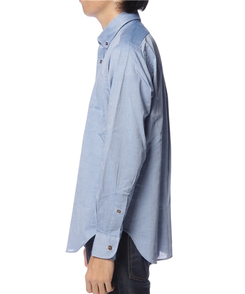 INDIVIDUALIZED SHIRTS（インディビジュアライズドシャツ）の「INDIVI TSZ SP CHAMBRAY（シャツ/ブラウス・メンズ・コバルトブルー・MEDIUM/LARGE）」の2枚目の写真