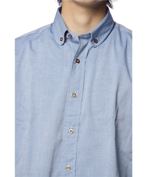 INDIVIDUALIZED SHIRTS（インディビジュアライズドシャツ）の「INDIVI TSZ SP CHAMBRAY（シャツ/ブラウス・メンズ・コバルトブルー・MEDIUM/LARGE）」の4枚目の写真