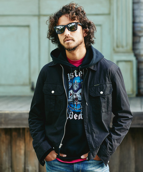 HYSTERIC GLAMOUR(ヒステリックグラマー)の「ワークJK(ブルゾン・メンズ・インディゴブルー/カーキ/ブラック・SMALL/MEDIUM/LARGE)」の2枚目の写真