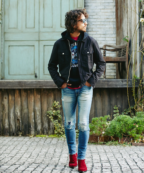 HYSTERIC GLAMOUR(ヒステリックグラマー)の「ワークJK(ブルゾン・メンズ・インディゴブルー/カーキ/ブラック・SMALL/MEDIUM/LARGE)」の16枚目の写真