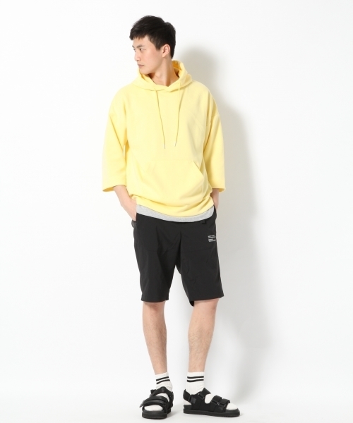 GLOBAL WORK（グローバルワーク）の「ポンチプルオーバーパーカー7分袖/757319 （パーカー・メンズ・イエロー/ライトピンク/グリーン・SMALL/MEDIUM/X-LARGE/LARGE）」の5枚目の写真