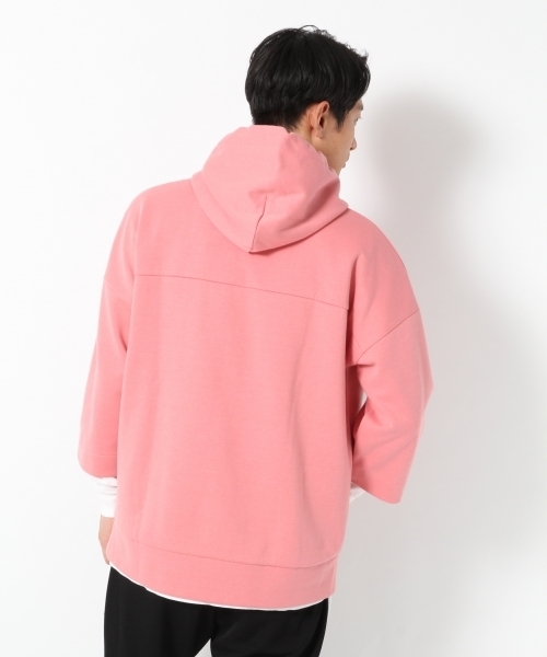 GLOBAL WORK（グローバルワーク）の「ポンチプルオーバーパーカー7分袖/757319 （パーカー・メンズ・イエロー/ライトピンク/グリーン・SMALL/MEDIUM/X-LARGE/LARGE）」の10枚目の写真