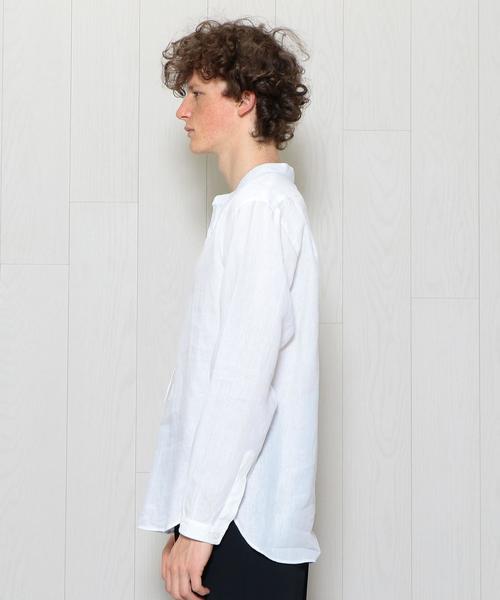 MARGARET HOWELL(マーガレットハウエル)の「<MARGARET HOWELL>LIN PULLOVER SHIRT/シャツ. ◆(シャツ/ブラウス・メンズ・ホワイト・LARGE/MEDIUM)」の8枚目の写真
