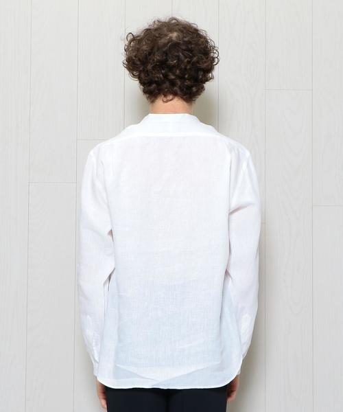 MARGARET HOWELL(マーガレットハウエル)の「<MARGARET HOWELL>LIN PULLOVER SHIRT/シャツ. ◆(シャツ/ブラウス・メンズ・ホワイト・LARGE/MEDIUM)」の2枚目の写真