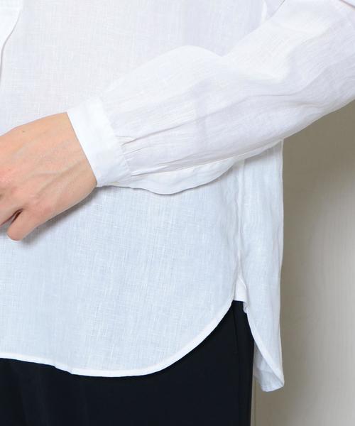 MARGARET HOWELL(マーガレットハウエル)の「<MARGARET HOWELL>LIN PULLOVER SHIRT/シャツ. ◆(シャツ/ブラウス・メンズ・ホワイト・LARGE/MEDIUM)」の4枚目の写真