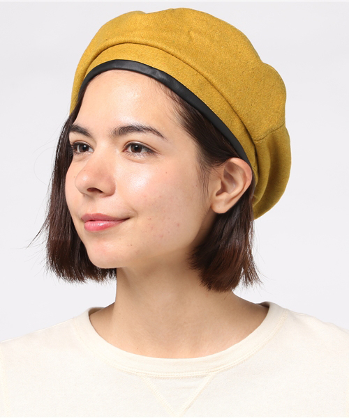 MERLOT（メルロー）の「ベレー帽4378（ハンチング/ベレー帽・レディース・グレー/ブラウン/ブルーグリーン/イエロー/ワイン/グリーン/ブラック・FREE）」の17枚目の写真