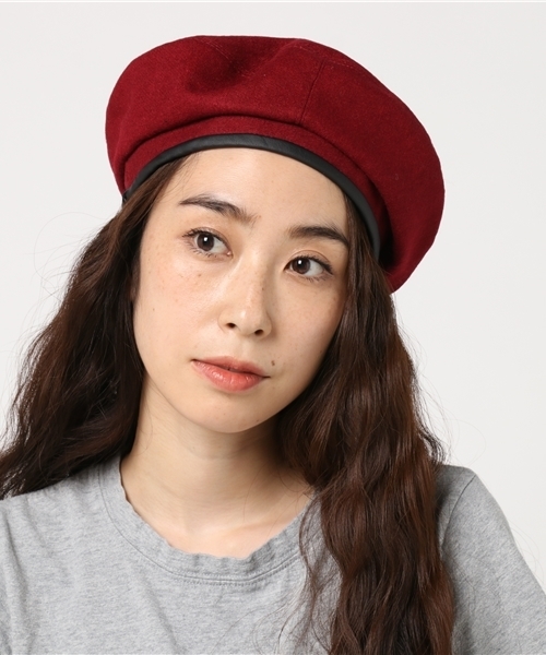 MERLOT（メルロー）の「ベレー帽4378（ハンチング/ベレー帽・レディース・グレー/ブラウン/ブルーグリーン/イエロー/ワイン/グリーン/ブラック・FREE）」の18枚目の写真