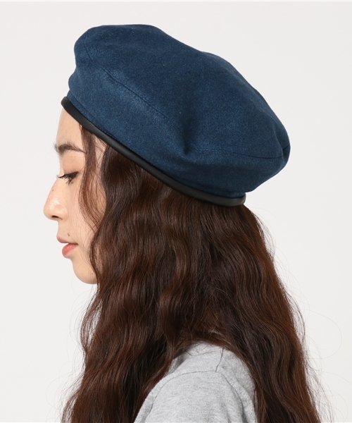 MERLOT（メルロー）の「ベレー帽4378（ハンチング/ベレー帽・レディース・グレー/ブラウン/ブルーグリーン/イエロー/ワイン/グリーン/ブラック・FREE）」の8枚目の写真