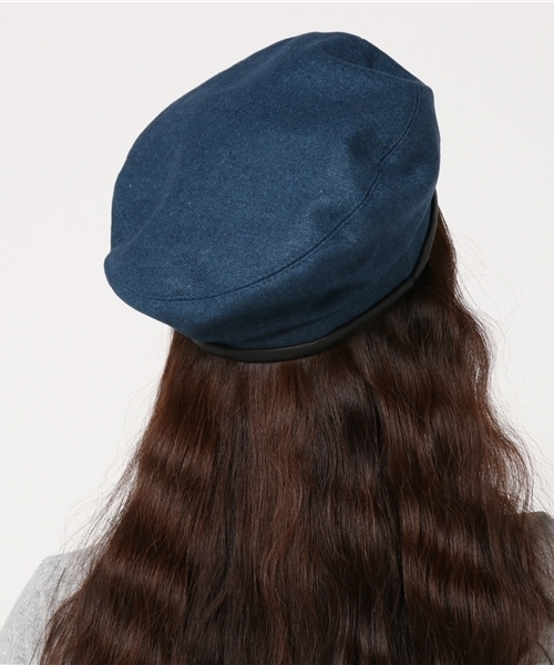 MERLOT（メルロー）の「ベレー帽4378（ハンチング/ベレー帽・レディース・グレー/ブラウン/ブルーグリーン/イエロー/ワイン/グリーン/ブラック・FREE）」の9枚目の写真