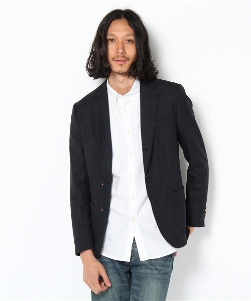 UNION STATION(ユニオンステーション)の「ウール混ジャケット(テーラードジャケット・メンズ・グレー/ネイビー・MEDIUM/LARGE/LL)」の5枚目の写真