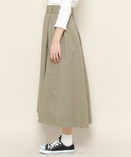 PAGEBOY（ページボーイ）の「チノマキシフレアスカート（スカート・レディース・ベージュ/レッド/オフホワイト/カーキ・FREE）」の9枚目の写真