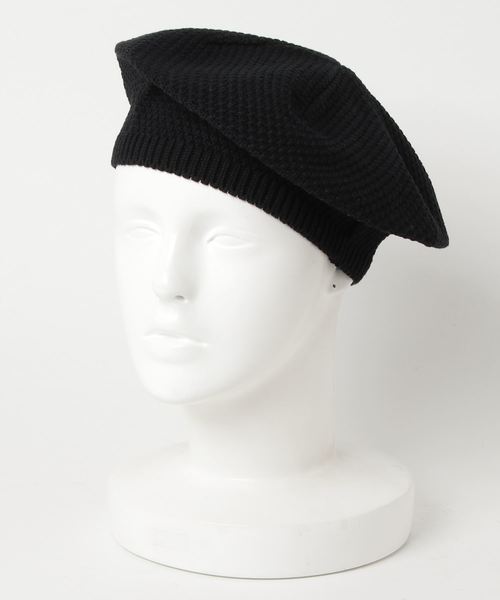 LOWRYS FARM（ローリーズファーム）の「コットンベレー　780209 （ハンチング/ベレー帽・レディース・ブラック/ベージュ/ブルー・FREE）」の2枚目の写真