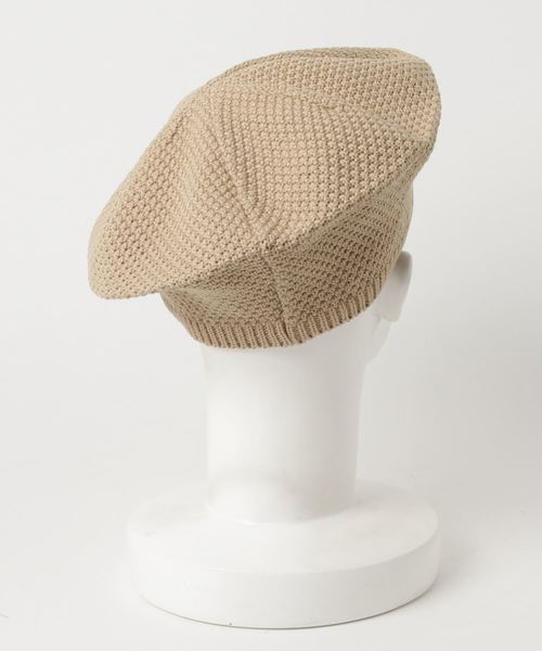 LOWRYS FARM（ローリーズファーム）の「コットンベレー　780209 （ハンチング/ベレー帽・レディース・ブラック/ベージュ/ブルー・FREE）」の4枚目の写真