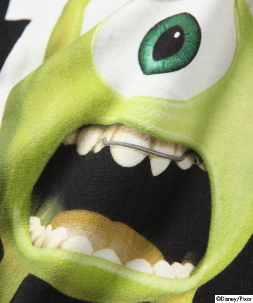 X-girl（エックスガール）の「Disney（ディズニー） / MU SCARE S/S BIG TEE（Tシャツ/カットソー・レディース・ホワイト/ブラック・ONE SIZE）」の12枚目の写真