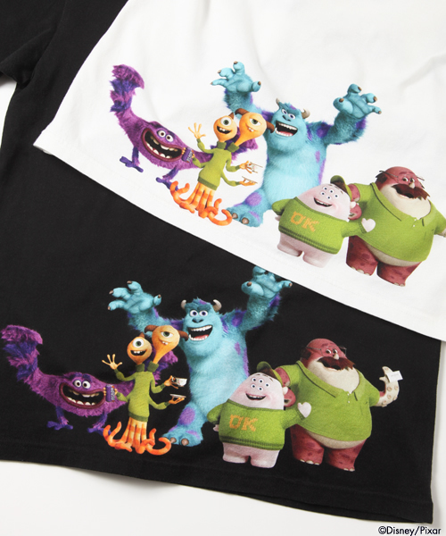X-girl（エックスガール）の「Disney（ディズニー） / MU SCARE S/S BIG TEE（Tシャツ/カットソー・レディース・ホワイト/ブラック・ONE SIZE）」の11枚目の写真