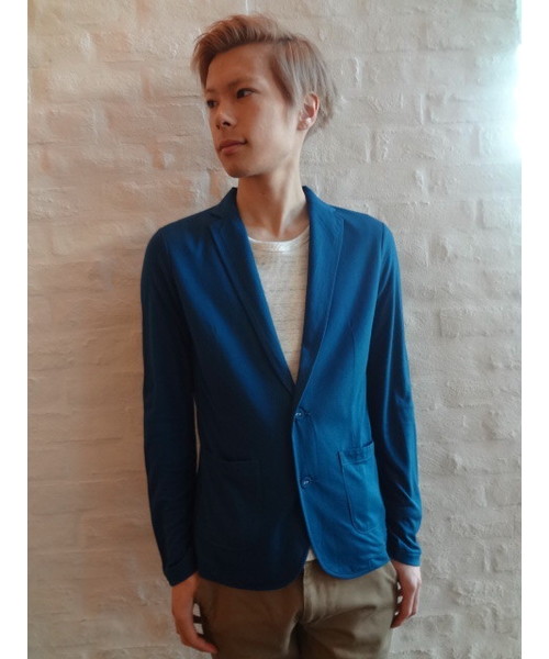 CIAOPANIC（チャオパニック）の「【Ciaopanic】TR天竺テーラード（テーラードジャケット・メンズ・ブラック/グレー/ブルー・MEDIUM/LARGE）」の3枚目の写真