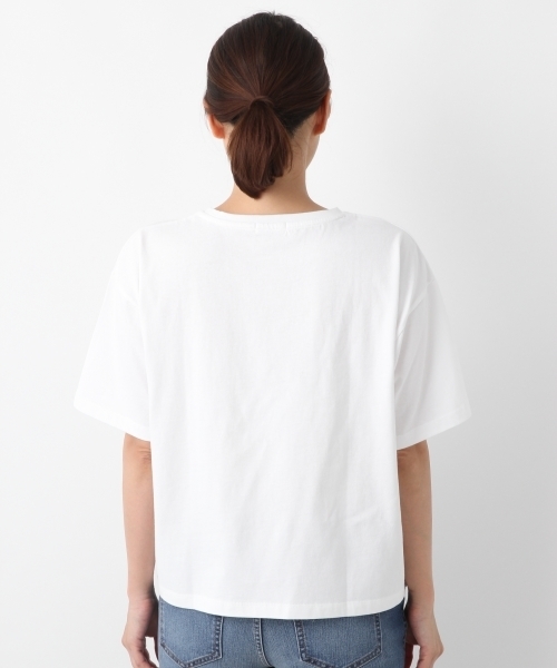 LEPSIM（レプシィム）の「USA/コットンポケツキビッグTシャツ　799469（Tシャツ/カットソー・レディース・オフホワイト/ホワイト×ブラック/ブラック/パープル/ブラウン・FREE）」の18枚目の写真