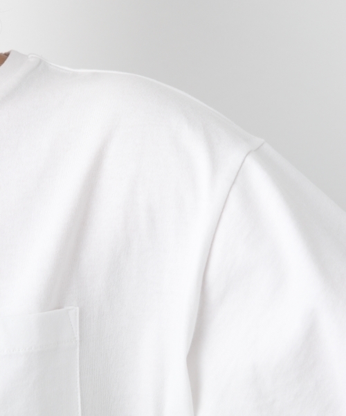 LEPSIM（レプシィム）の「USA/コットンポケツキビッグTシャツ　799469（Tシャツ/カットソー・レディース・オフホワイト/ホワイト×ブラック/ブラック/パープル/ブラウン・FREE）」の20枚目の写真