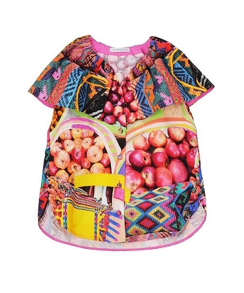 TSUMORI CHISATO - 【TSUMORICHISATO】TC83JK069 グアテマラマーケット半袖カットソー TSUMORI CHISATO - 【TSUMORICHISATO】TC83JK069 グアテマラ