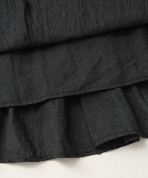 LOWRYS FARM（ローリーズファーム）の「カットドビースカート　802985（スカート・レディース・ブラック/ブラウン/レッド・FREE）」の12枚目の写真