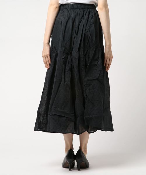 LOWRYS FARM（ローリーズファーム）の「カットドビースカート　802985（スカート・レディース・ブラック/ブラウン/レッド・FREE）」の5枚目の写真