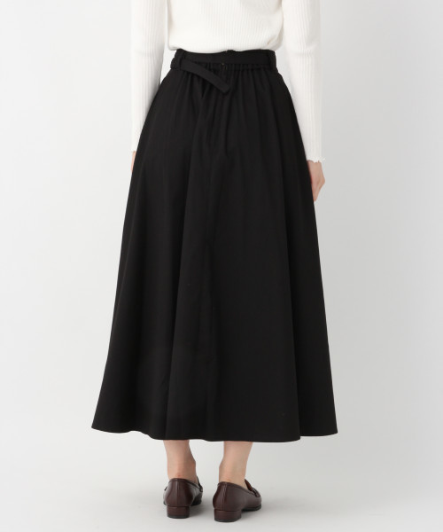 GLOBAL WORK（グローバルワーク）の「ベルトチノマキシフレアスカート/804887（スカート・レディース・ブラック/カーキ/ベージュ・LARGE/MEDIUM）」の8枚目の写真