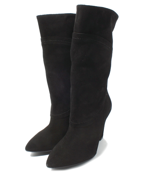 Soareak（ソアリーク）の「【PAOLO MATTEI】 ポインテッドミドルブーツ（ブーツ・レディース・ブラック/グレー・37/38）」の2枚目の写真