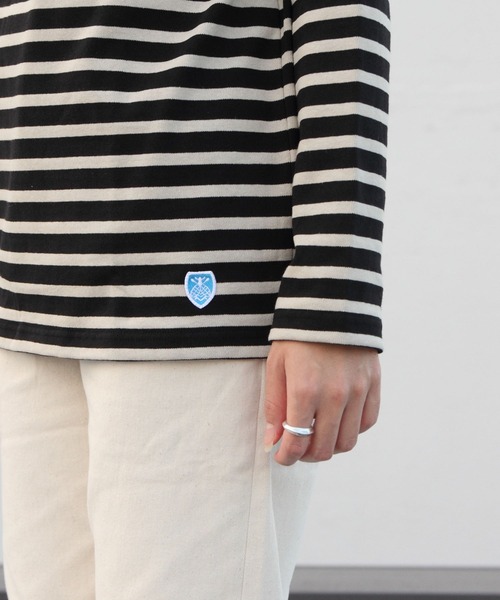 ORCIVAL（オーシバル）の「ORCIVAL / オーシバル　コットンロードロングスリーブバスクシャツボーダー ＃B211ST / ロンT（Tシャツ/カットソー・レディース・ライトグレー/サックスブルー/ピンク/ミント/ネイビー/ナチュラル/ブラウン/ブラック/ベージュ/オレンジ/グリーン/スカイブルー/サンドベージュ/グレー系その他/チャコールグレー・1/2/3）」の19枚目の写真