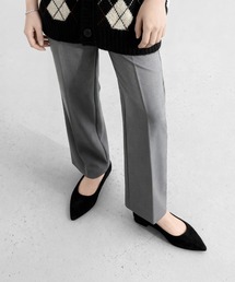 MAMIAN（マミアン）の「iCoN COLORS / ポインテッドトゥ スエード フラットパンプス（パンプス）」