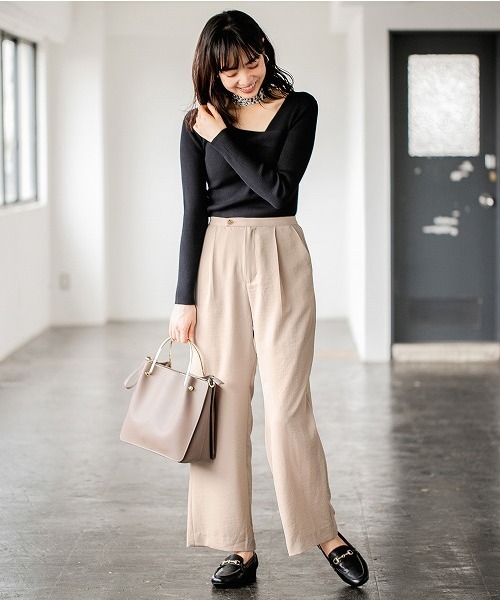 A part by（アパートバイ）の「メタルハンドルバッグ 829541（ショルダーバッグ・レディース・アイボリー/ブラック/ベージュ/オフホワイト/ナチュラル・FREE）」の8枚目の写真