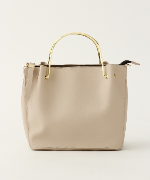 MILOSメタルハンドルBAG セール】 【MILOS】メタリックレザートート （トートバッグ