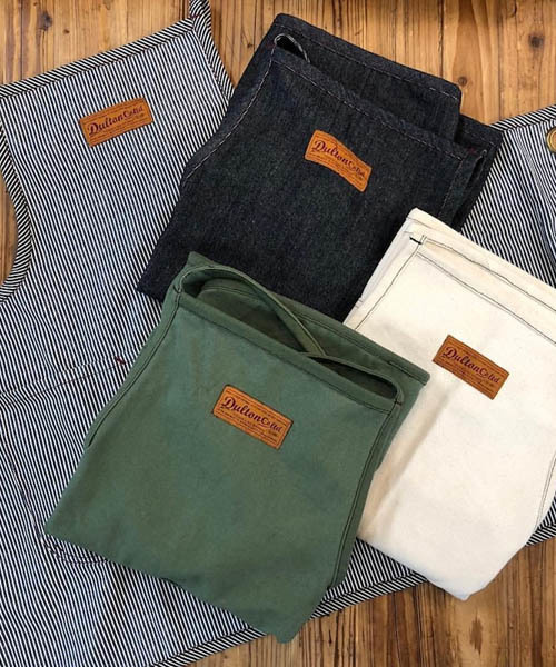 DULTON(ダルトン)の「''EM'' APRON/"EM" エプロン(エプロン・メンズ・カーキ/インディゴブルー/ナチュラル/ライトインディゴブルー/ストライプ・FREE)」の12枚目の写真
