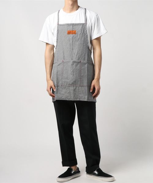 DULTON(ダルトン)の「''EM'' APRON/"EM" エプロン(エプロン・メンズ・カーキ/インディゴブルー/ナチュラル/ライトインディゴブルー/ストライプ・FREE)」の9枚目の写真