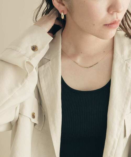 SMELLY（スメリー）の「メタルバーツナガリネックレス（ネックレス・レディース・ゴールド・-）」の7枚目の写真