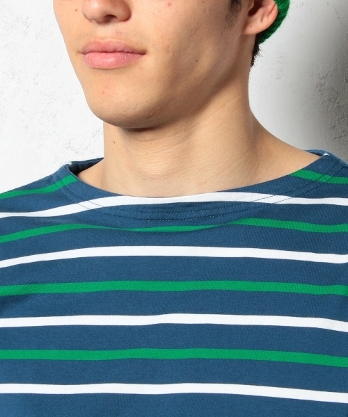 green label relaxing（グリーンレーベルリラクシング）の「◎MLT/BORDER BOAT 7/SLカットソー ◆（Tシャツ/カットソー・メンズ・ホワイト/グレー/コバルトブルー/ブラック・LARGE/SMALL/MEDIUM/X-LARGE）」の13枚目の写真