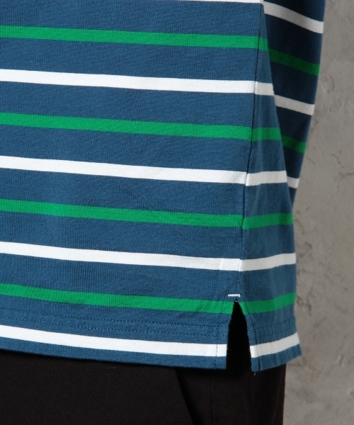 green label relaxing（グリーンレーベルリラクシング）の「◎MLT/BORDER BOAT 7/SLカットソー ◆（Tシャツ/カットソー・メンズ・ホワイト/グレー/コバルトブルー/ブラック・LARGE/SMALL/MEDIUM/X-LARGE）」の8枚目の写真